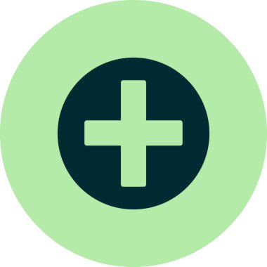 Basit bir artı, tıbbi işaret simgesi