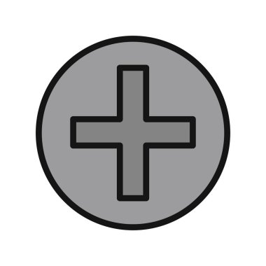 Basit bir artı, tıbbi işaret simgesi