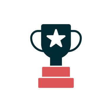 kupa ikonu vektör illüstrasyon tasarımı