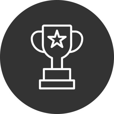 kupa simgesi vektör illüstrasyonu