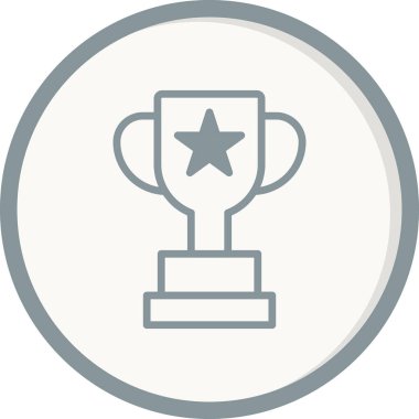 Kupa. Web simgesi basit illüstrasyon