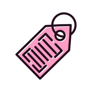 Soyut arkaplanda izole edilmiş barkod simgesi, vektör illüstrasyonu