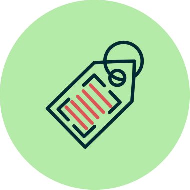 Soyut arkaplanda izole edilmiş barkod simgesi, vektör illüstrasyonu