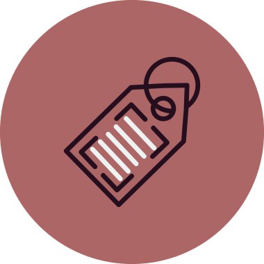 Soyut arkaplanda izole edilmiş barkod simgesi, vektör illüstrasyonu