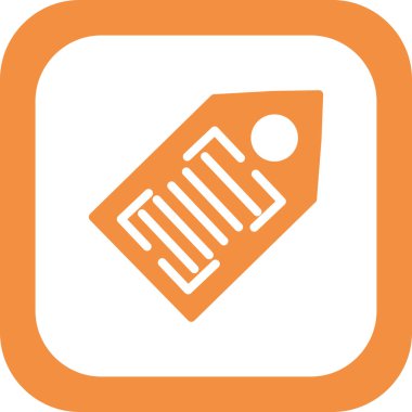 Soyut arkaplanda izole edilmiş barkod simgesi, vektör illüstrasyonu