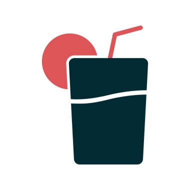 meyve suyu vektör simgesi bardağı