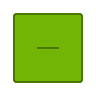 Eksi işareti simge vektör çizim