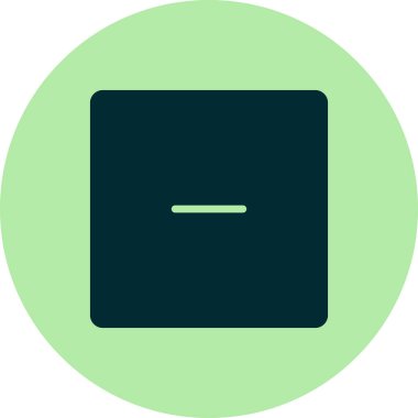 Eksi işareti simge vektör çizim