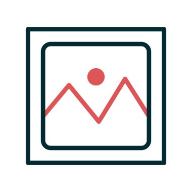 resim simgesi vektör illüstrasyonu