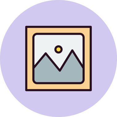 resim simgesi vektör illüstrasyonu