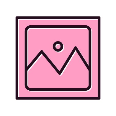 resim simgesi vektör illüstrasyonu