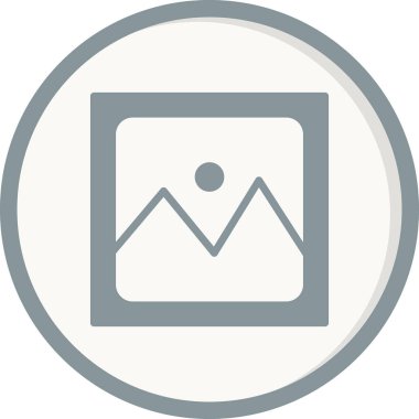 resim simgesi vektör illüstrasyonu