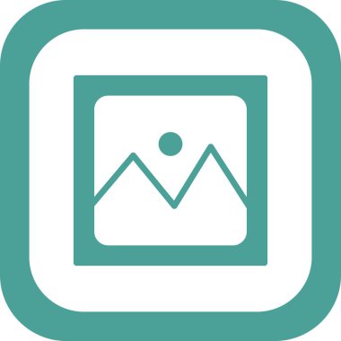 resim simgesi vektör illüstrasyonu