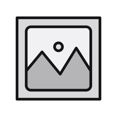 resim simgesi vektör illüstrasyonu