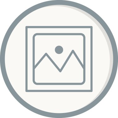 resim simgesi vektör illüstrasyonu