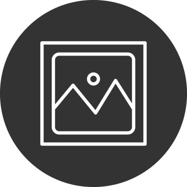 resim simgesi vektör illüstrasyonu