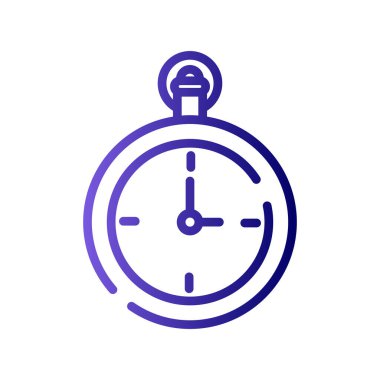 Cep Saati vektör ince çizgi simgesi 