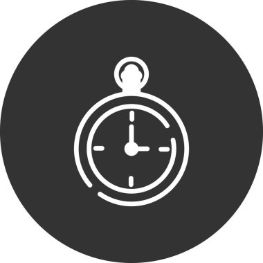 Cep Saati vektör ince çizgi simgesi 