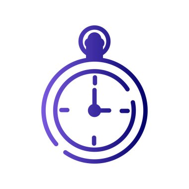 Cep Saati vektör ince çizgi simgesi 