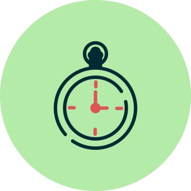 Cep Saati vektör ince çizgi simgesi 