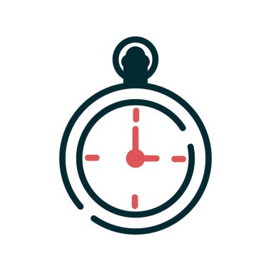 Cep Saati vektör ince çizgi simgesi 