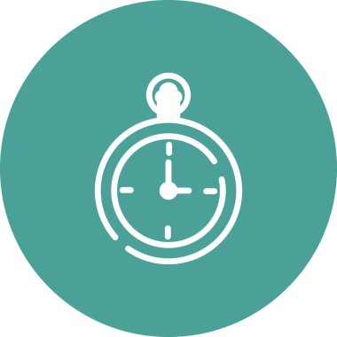 Cep Saati vektör ince çizgi simgesi 