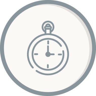 Cep Saati vektör ince çizgi simgesi 