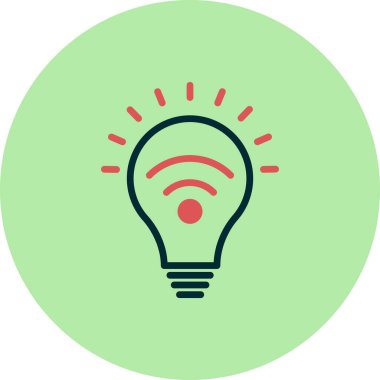 Ampul simgesinin vektör illüstrasyonu