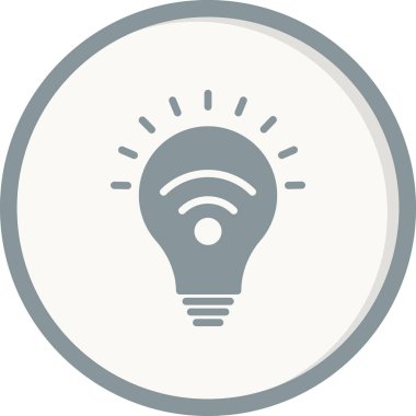 Ampul simgesinin vektör illüstrasyonu