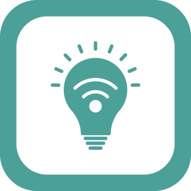 Ampul simgesinin vektör illüstrasyonu