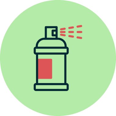 Boya Spreyi Vektör Satırı Simgesi Tasarımı