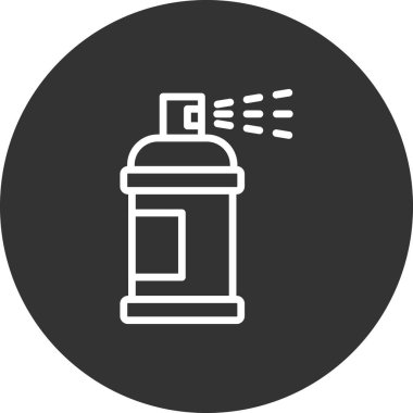 Boya Spreyi Vektör Satırı Simgesi Tasarımı