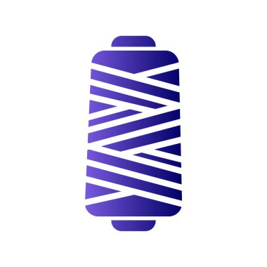 İp simgesi. Web tasarımı için basit iplik vektör sembolü çizimi