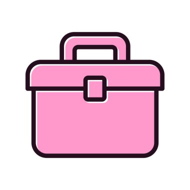 Evrak çantası ikon vektörü. izole edilmiş bir resim.