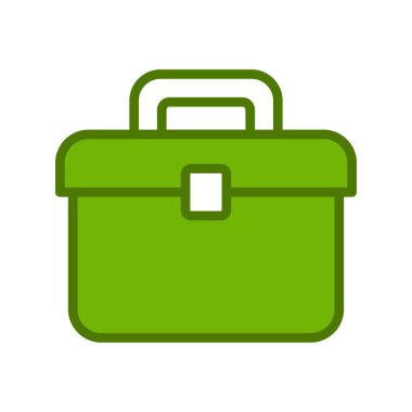 bavul ikonu vektör illüstrasyonu