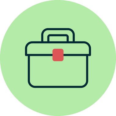 evrak çantası vektör simgesi modern basit illüstrasyon