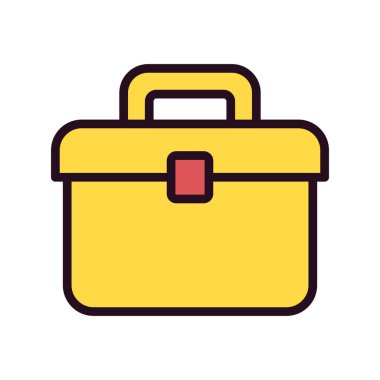 Çanta. Web simgesi basit tasarım