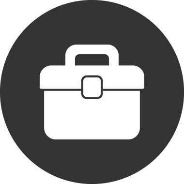 Çanta. Web simgesi basit illüstrasyon