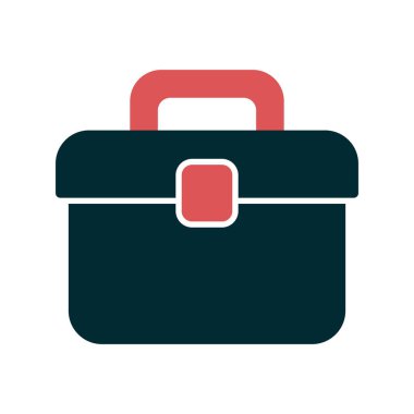 Çanta. Web simgesi basit illüstrasyon