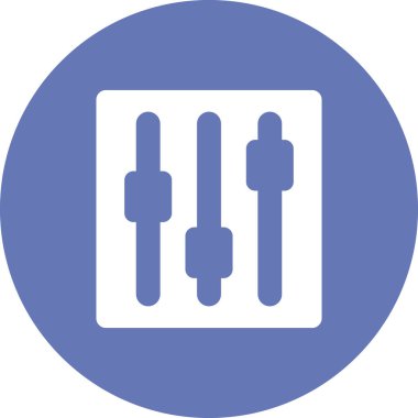 Vektör illüstrasyonu, ses düzeyi ile DJ karıştırıcısı ayarlanıyor