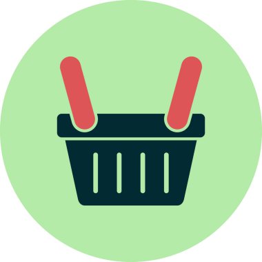 boş alışveriş sepeti vektör çizimi