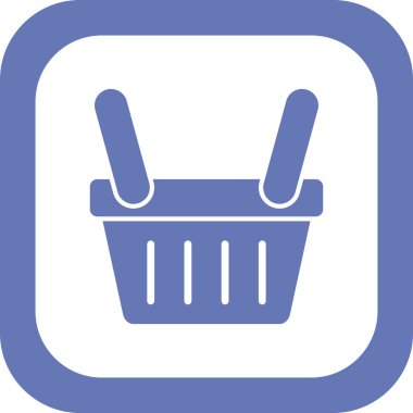 boş alışveriş sepeti vektör çizimi