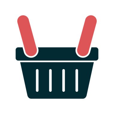 boş alışveriş sepeti vektör çizimi