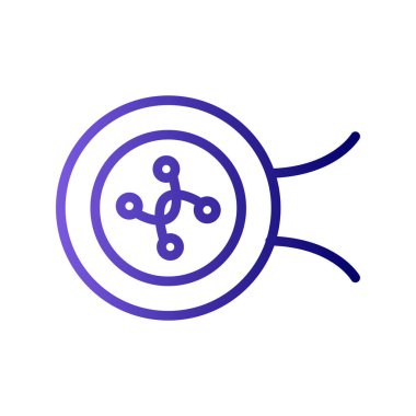 vektör illüstrasyonu, yuvarlak pin düğmesi 