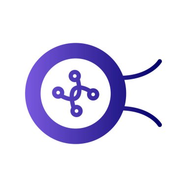 vektör illüstrasyonu, yuvarlak pin düğmesi 