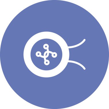 vektör illüstrasyonu, yuvarlak pin düğmesi 