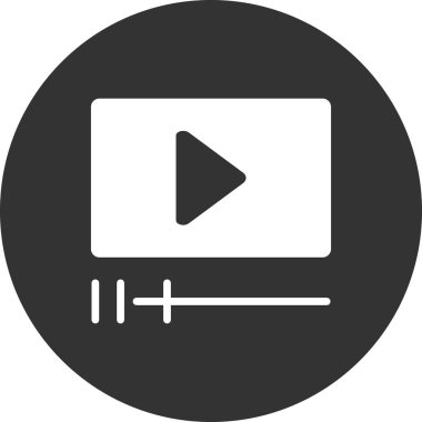 Oynatma düğmesi renk vektörü çizimi