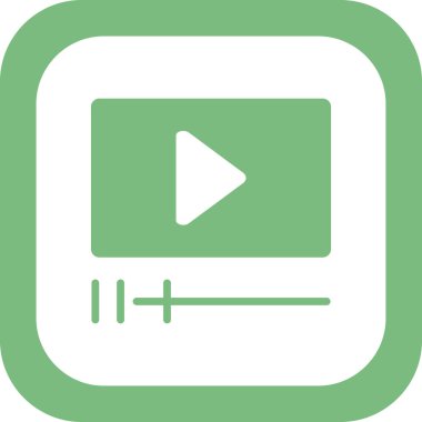 Oynatma düğmesi renk vektörü çizimi