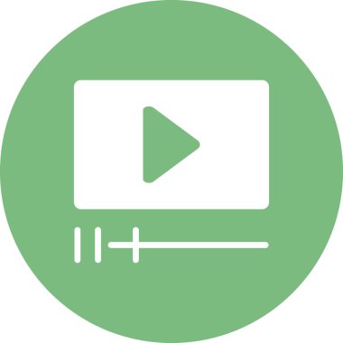 Oynatma düğmesi renk vektörü çizimi