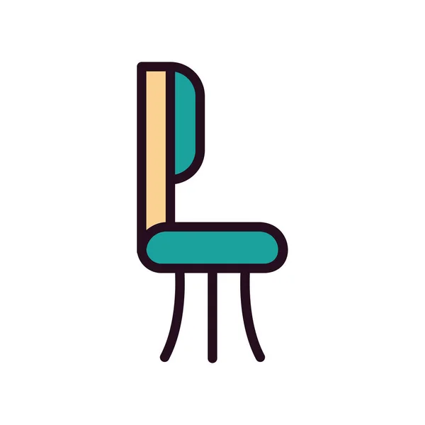 背景に抽象的な椅子のアイコン ベクトルイラスト — ストックベクタ